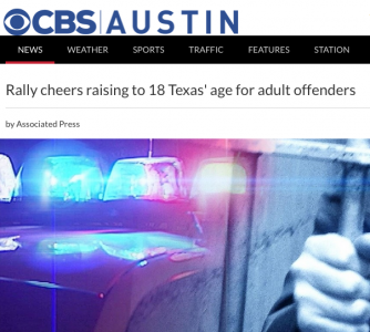 Rally cheers raising to 18 Texas' age for adult offenders