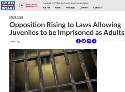 Opposition Rising to Laws Allowing Juveniles to be Imprisoned as Adults