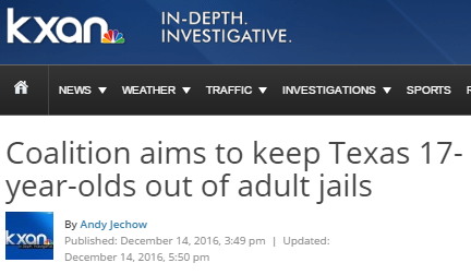 Coalition aims to keep Texas 17-year-olds out of adult jails