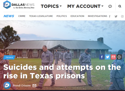 Suicides and attempts on the rise in Texas prisons 