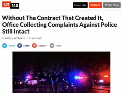 Without The Contract That Created It, Office Collecting Complaints Against Police Still Intact