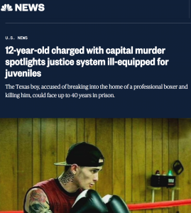 12-year-old charged with capital murder spotlights justice system ill-equipped for juveniles 