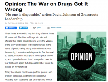 Opinion: The War on Drugs Got It Wrong