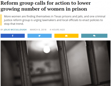 Reform group calls for action to lower growing number of women in prison