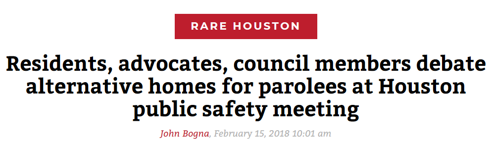 Residents, advocates, council members debate alternative homes for parolees at Houston public safety meeting