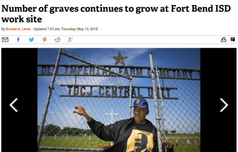 Number of graves continues to grow at Fort Bend ISD work site