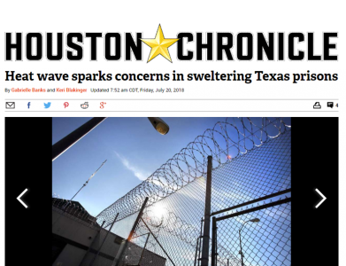 Heat wave sparks concerns in sweltering Texas prisons