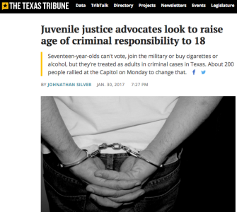 Juvenile justice advocates look to raise age of criminal responsibility to 18