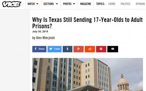 Why Is Texas Still Sending 17-Year-Olds to Adult Prisons?