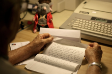 A man writes letters to pen pals in prison, shown in Fort Worth, Texas, on April 12, 2011. Khampha Baouphanh—Fort Wort Star-Telegram/Tribune News Service/Getty Images